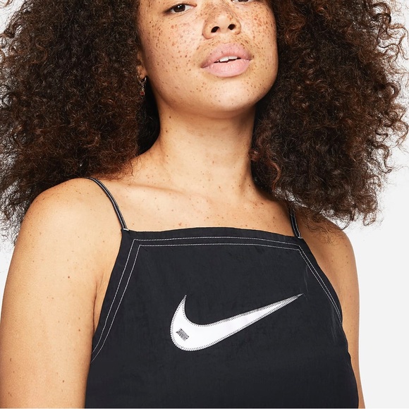 Nike swoosh woven mini dress spaghetti straps medium - Picture 5 of 12